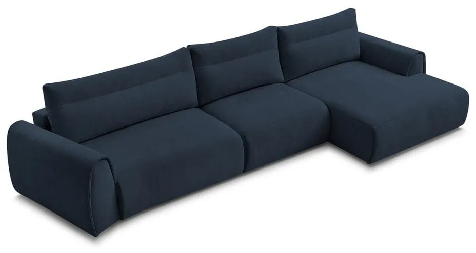 Sötétkék sarokkanapé Aden – Bobochic Paris