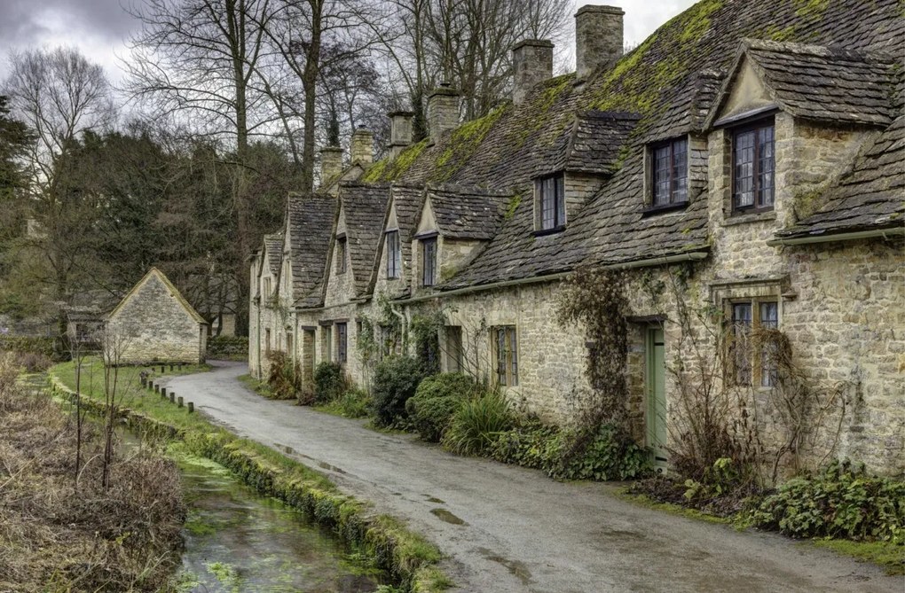 Poszter 91,5x60cm Régi házikó Biburyben, Assaf Frank