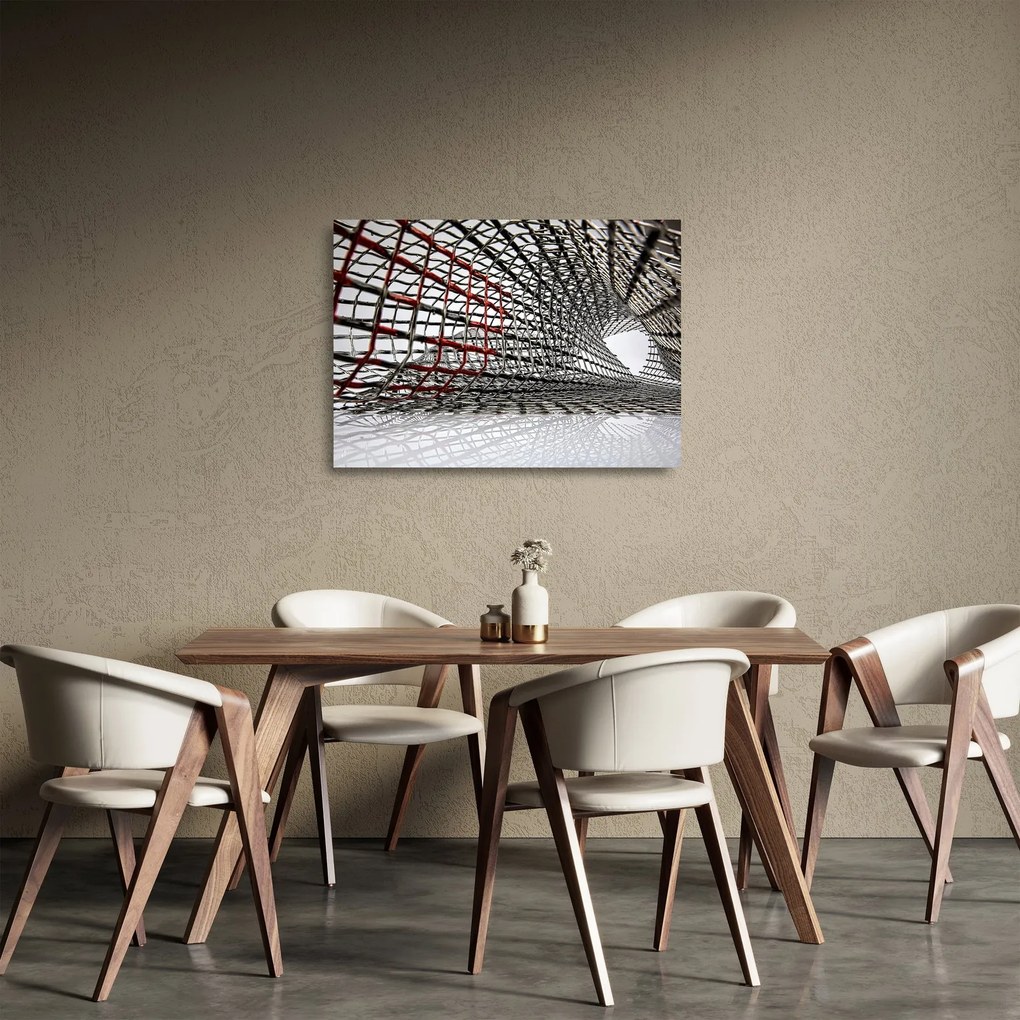 Egy vasszerkezet képe (üvegen) (70x50 cm)