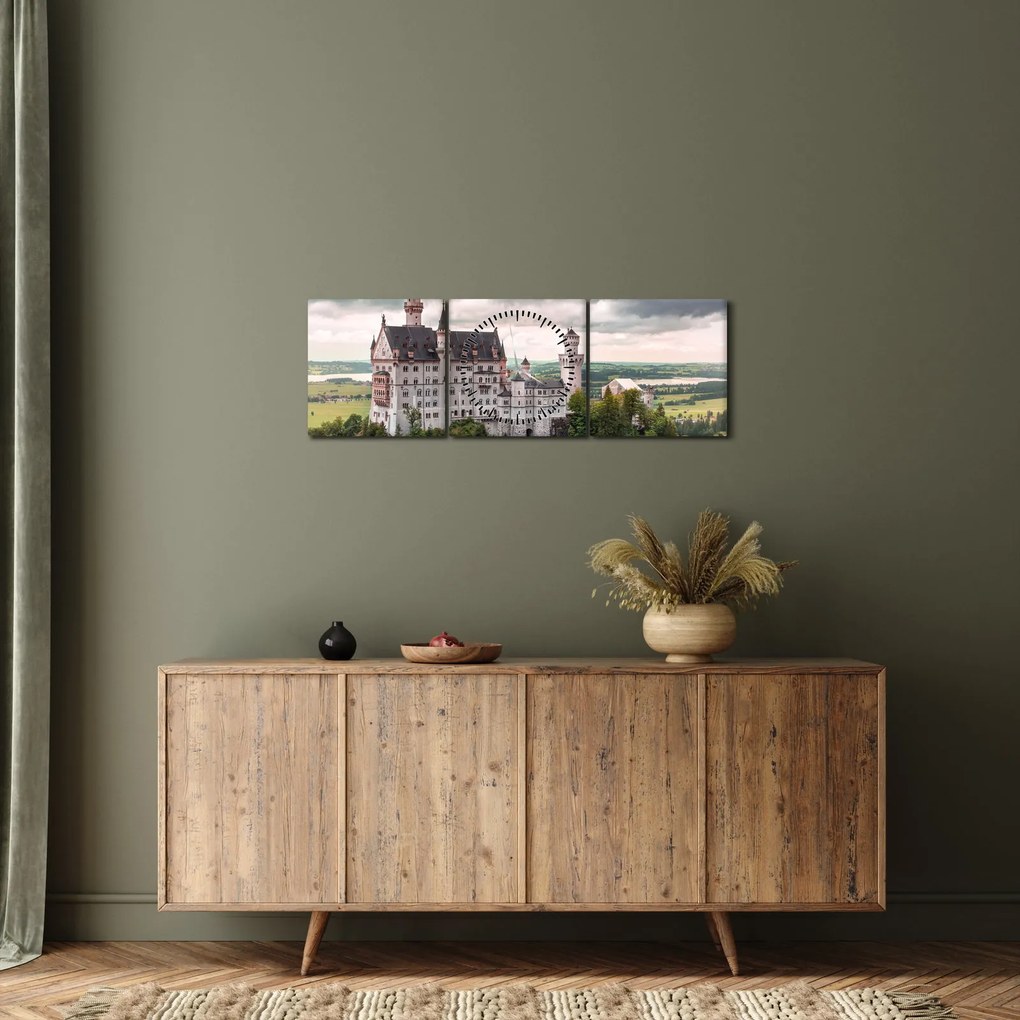 Kép - Vár sziklákon (órával) (90x30 cm)