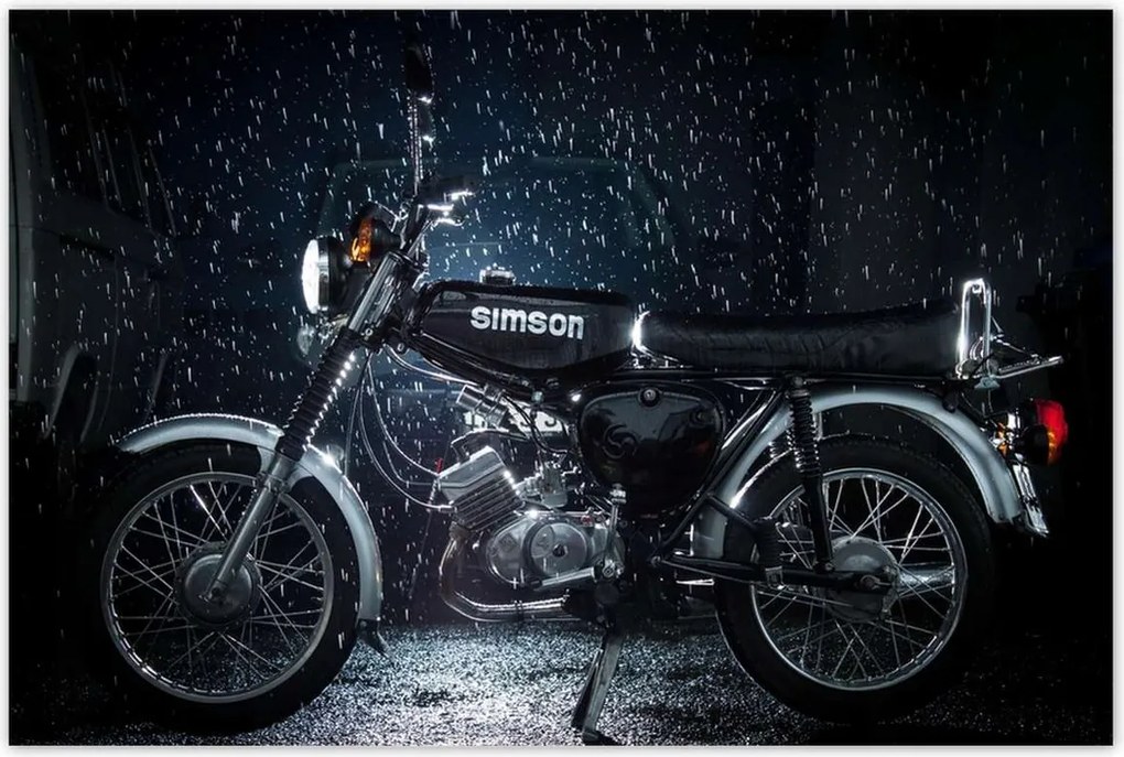 Poszterek 120x80 Fekete Simson 4 sebességes
