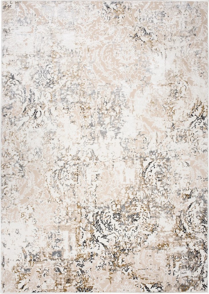 Hera Szőnyeg 140x200 Stílusos Modern Divatos Fényes Bézs krém szürke w25