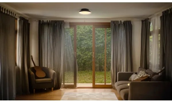 Osram - Mennyezeti lámpatest ORBIS MILAN 2xE27/10W/230V átmérő 30,5 cm fekete