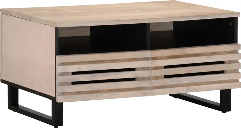 vidaXL tömör mangófa dohányzóasztal 80 x 55 x 40 cm