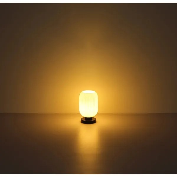 Globo 15469TO - Asztali lámpa NORMY 1xE27/40W/230V fehér