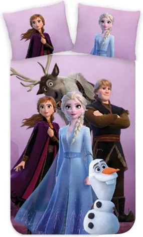 Disney Jégvarázs Friendship gyerek, ovis ágyneműhuzat 100×140 cm, 40×45 cm