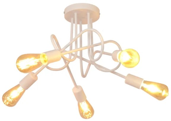 Gyerek mennyezeti lámpa OXFORD 5xE27/15W/230V fehér