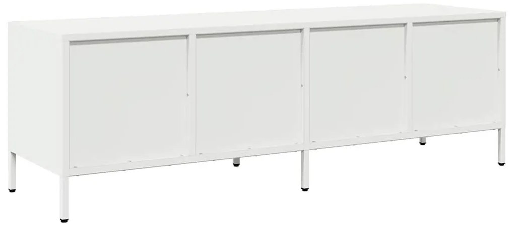 fehér hidegen hengerelt acél TV-szekrény 135 x 39 x 43,5 cm