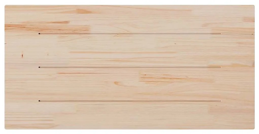 tömör fenyőfa téglalap alakú asztallap 100 x 50 x 1,7 cm