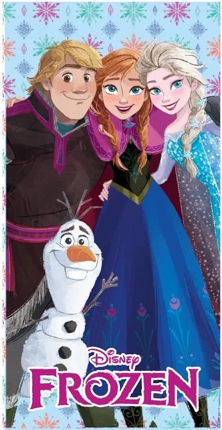 Disney Jégvarázs Friends fürdőlepedő, strand törölköző 70x140 cm (Fast Dry)