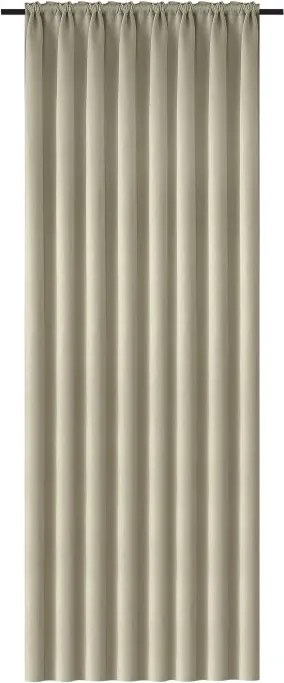 Függöny OXFORD 140x270 cm, világos bézs Felfüggesztés: Hullámos sínszalag