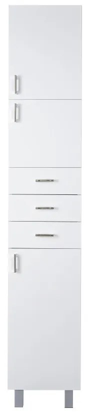 Viva STYLE Fürdőszoba ÁLLÓSZEKRÉNY 192 magas POLCOS - JOBBOS - 35 x 33 x 192 cm