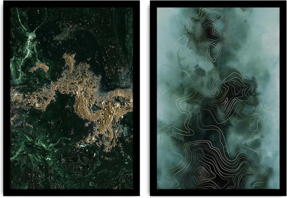 Falfestmény szett Colops 36x51 cm 2 db zöld