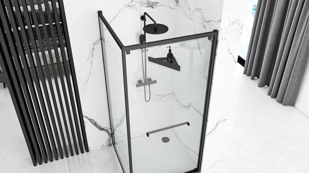 Fürdőszobai polc SF07 black matt