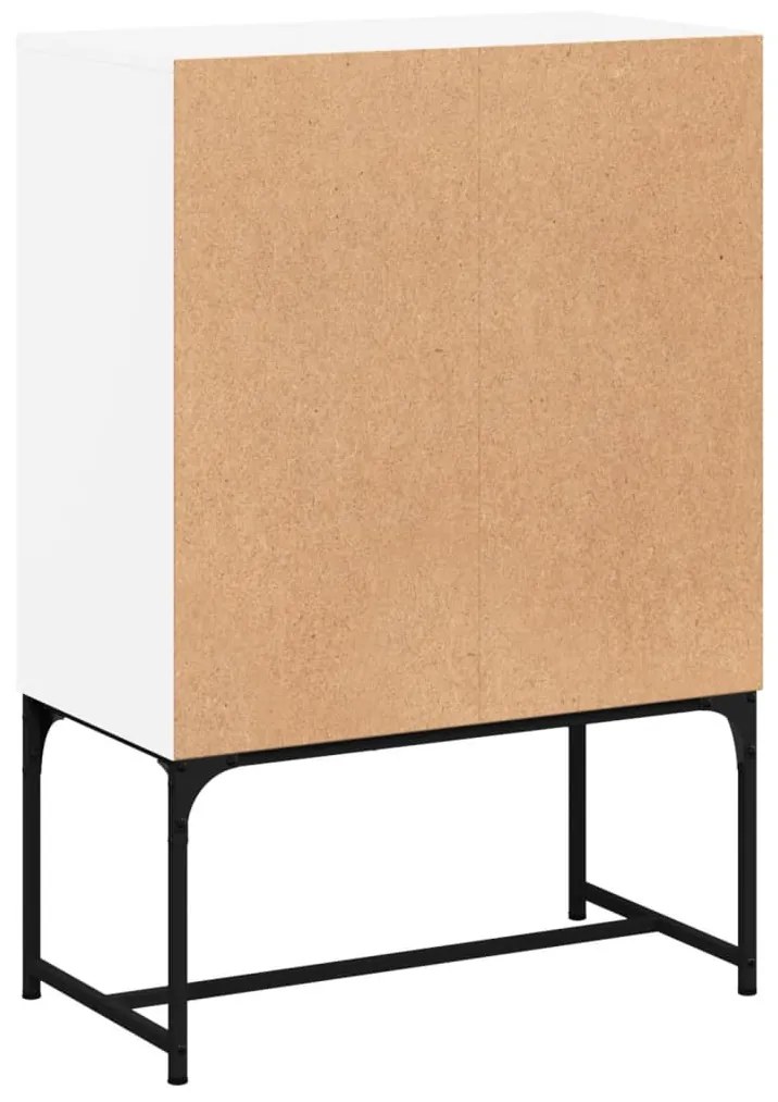 fehér kisszekrény üvegajtókkal 69x37x100 cm