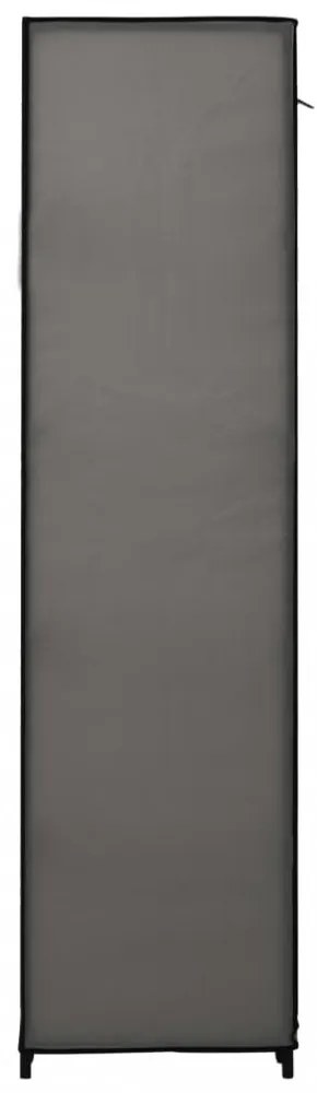 szürke összecsukható szövet ruhásszekrény 110 x 45 x 175 cm