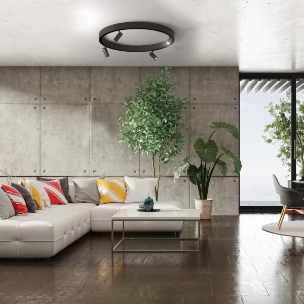 LED Spotlámpa sínrendszerhez MAGNETIC TRACK LED/7W/48V 3000K fekete