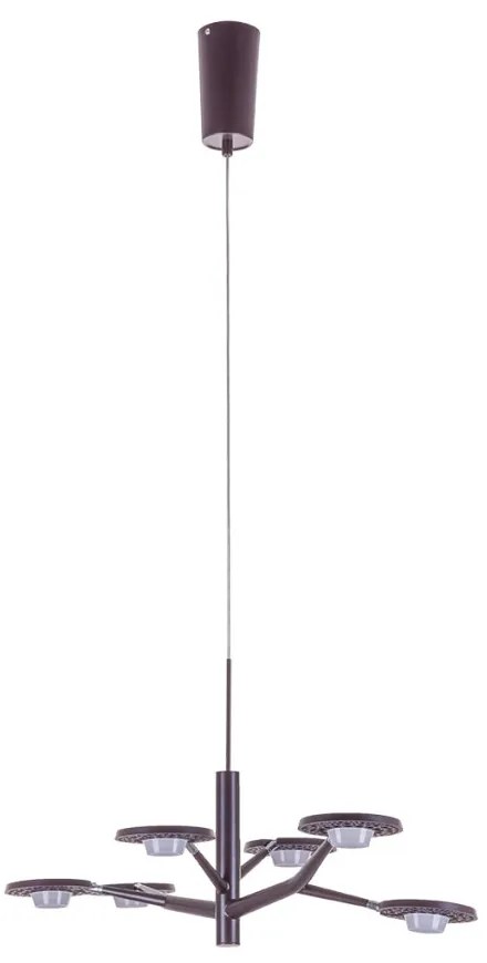 ITALUX AD16014-6B-DARK-C KRESYDA Modern Led Függesztett Lámpa Barna LED IP20