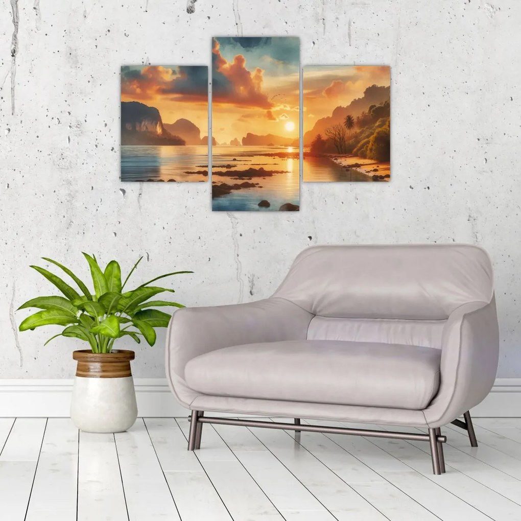 Kép - Kilátás a partról (90x60 cm)