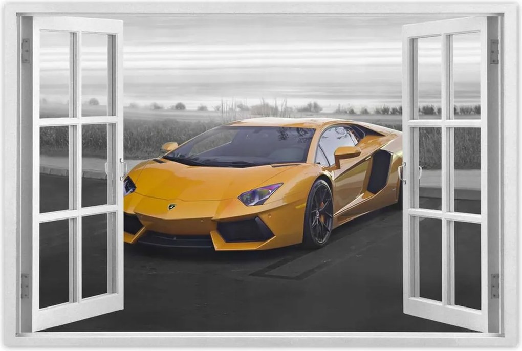 Poszterek 120x80 Narancssárga autó