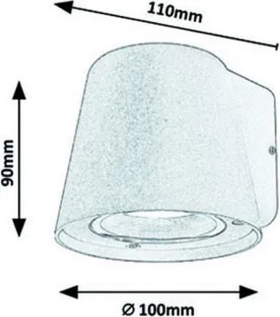 Rabalux - Kültéri fali lámpa 1xGU10/35W/230V IP54 fehér