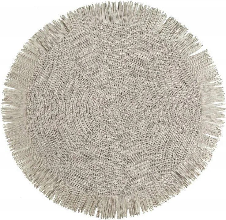 Okrąg asztali alátét BOHO/1 ezüst színű szőnyeg 38cm