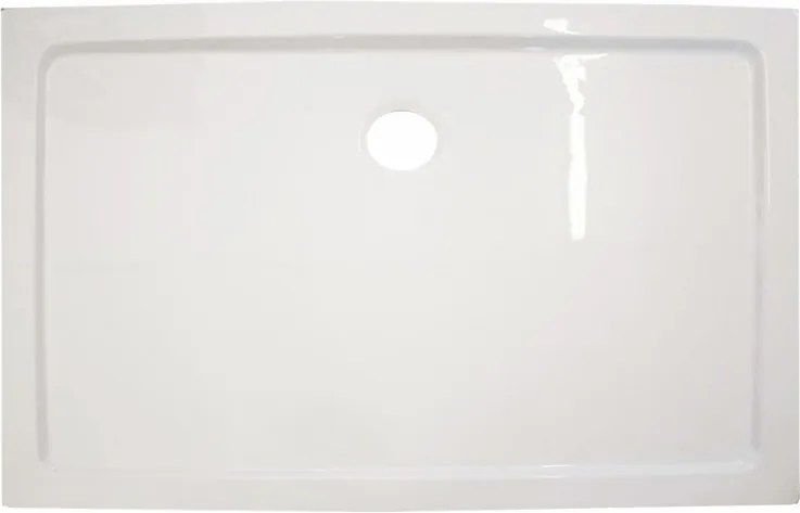 Zuhanytálca modern fürdőszobákba – Modena Slim aszimmetrikus akril zuhanytálca 80×120 cm