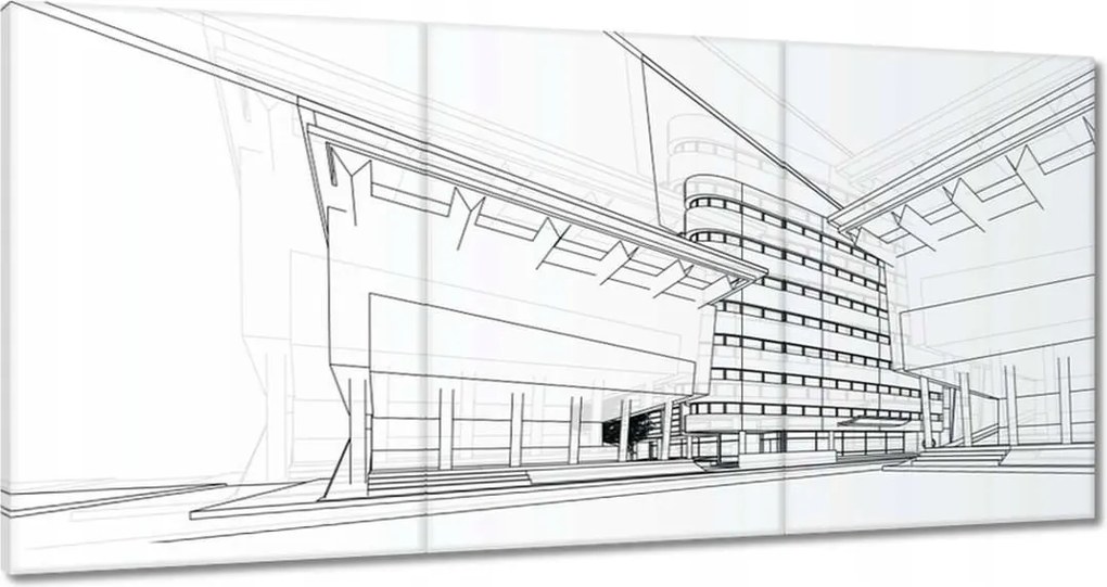 Festmények 120x60 Koncepció építész számára