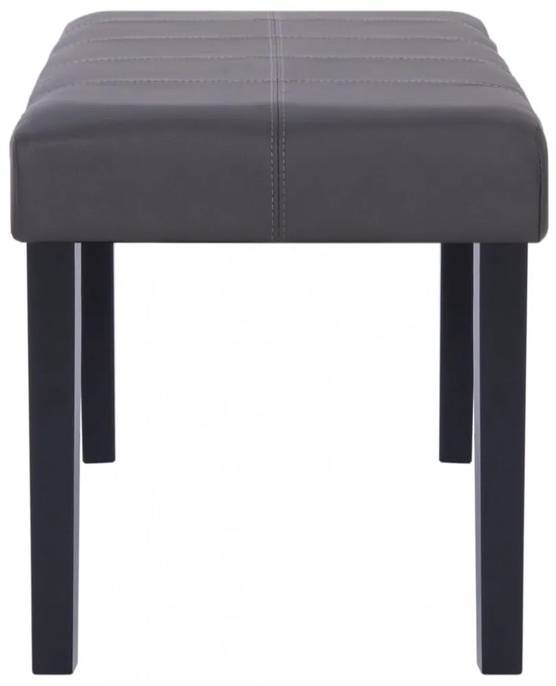 szürke műbőr pad 106 cm