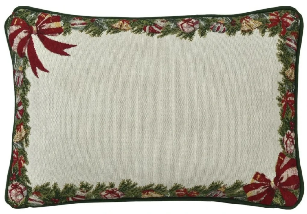 Párna töltettel, karácsonyi kerettel, 32x48 négyzet, karácsonyi motívum - Sander