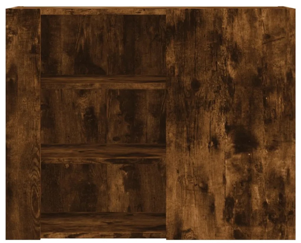 füstös tölgy színű szerelt fa faliszekrény 75 x 35 x 60 cm