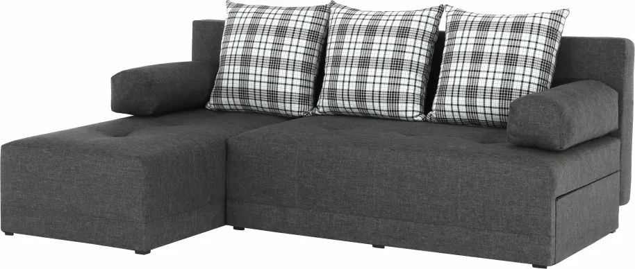 Sarokülőgarnitúra készlet, szürke melír /párnák minta, bal, MEXX NEW