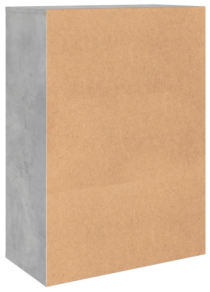 2 db betonszürke szerelt fa tálalószekrény 60 x 31 x 84 cm