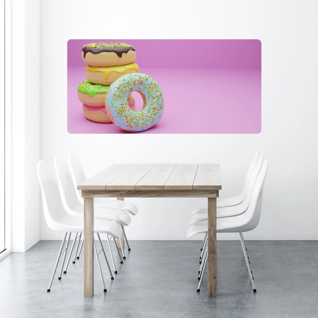 PIPPER. Öntapadós textiltapéta "Donuts 4"