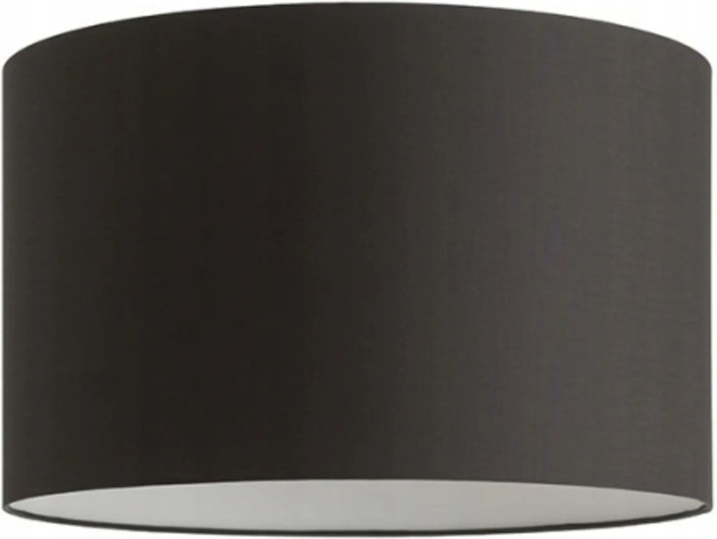 Rendl Ron 55/30 lámpabúra fekete, poliészter pamut, E27, átmérő 55 cm, fehér Pvc