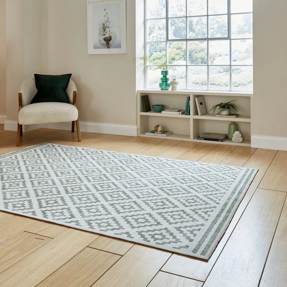 Zöld mosható szőnyeg 61x120 cm Coral Green – Think Rugs