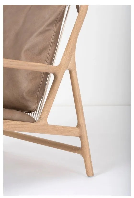 Dedo fotel tömör tölgyfa konstrukcióval, barna bivalybőr ülőpárnával - Gazzda