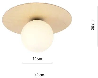 Mennyezeti lámpa KENZO 1xE14/10W/230V bézs