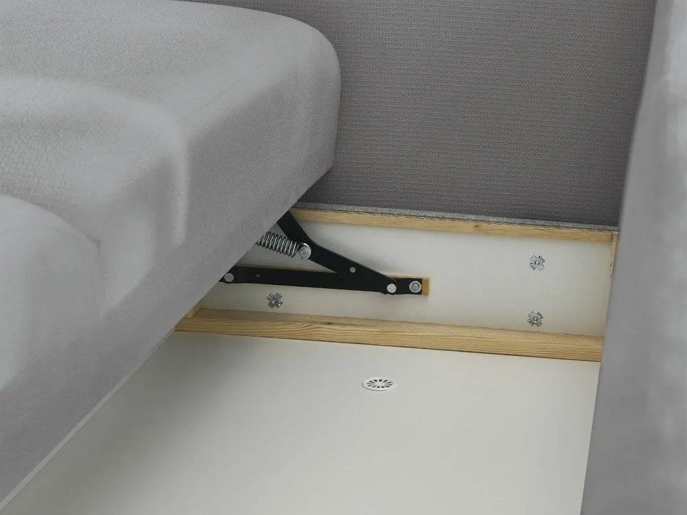 Szürke kinyitható-tárolóhelyes kanapé 265 cm Ezechiel – Bobochic Paris