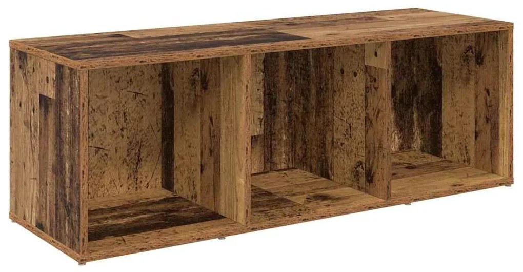 TV szekrény 4 pcs Régi fa 37 x 35 x 107.5 cm Műanyag Fa