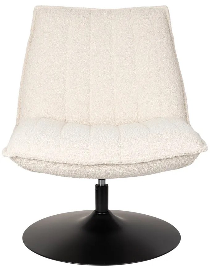 Fehér buklé fotel Jax – White Label