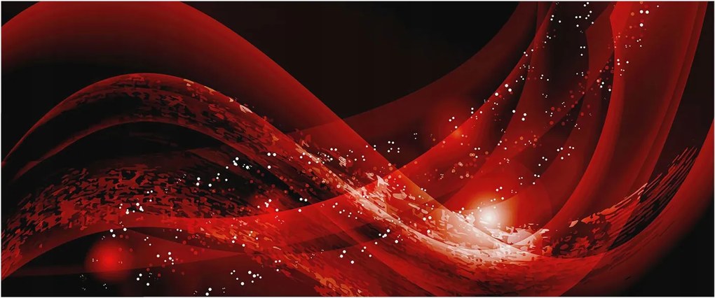 Fotótapéta Flizelina Nappali és Hálószoba Irodába Piros örvény 250x104 Ragasztó