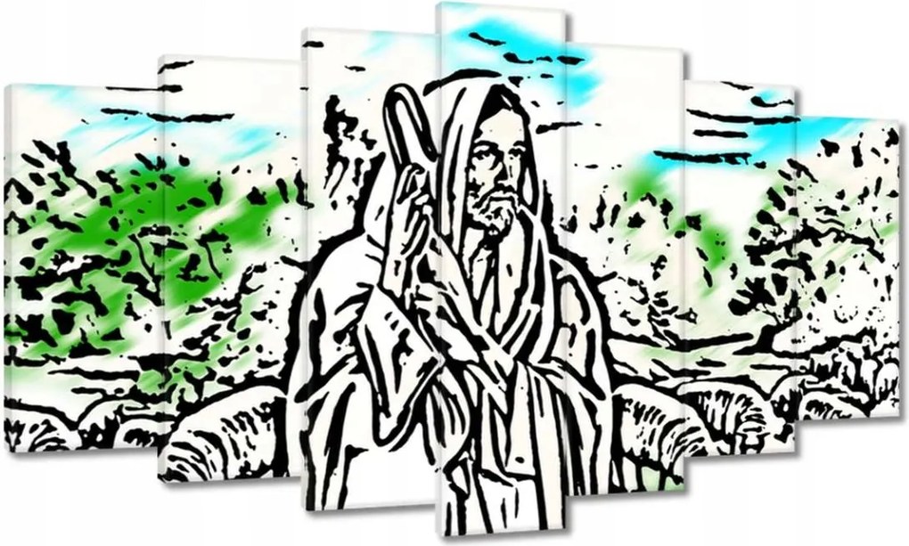 Vászonkép 140x80 A jó pásztor Bárányok