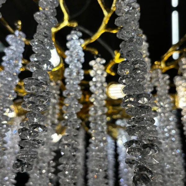 Zuma Line MD3720-1-EGN - Csillár zsinóron DIJON 8xG9/3,5W/230V arany