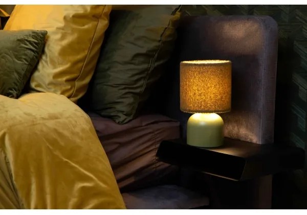 Lucide 10516/01/33 - Asztali lámpa WOOLLY 1xE14/40W/230V zöld