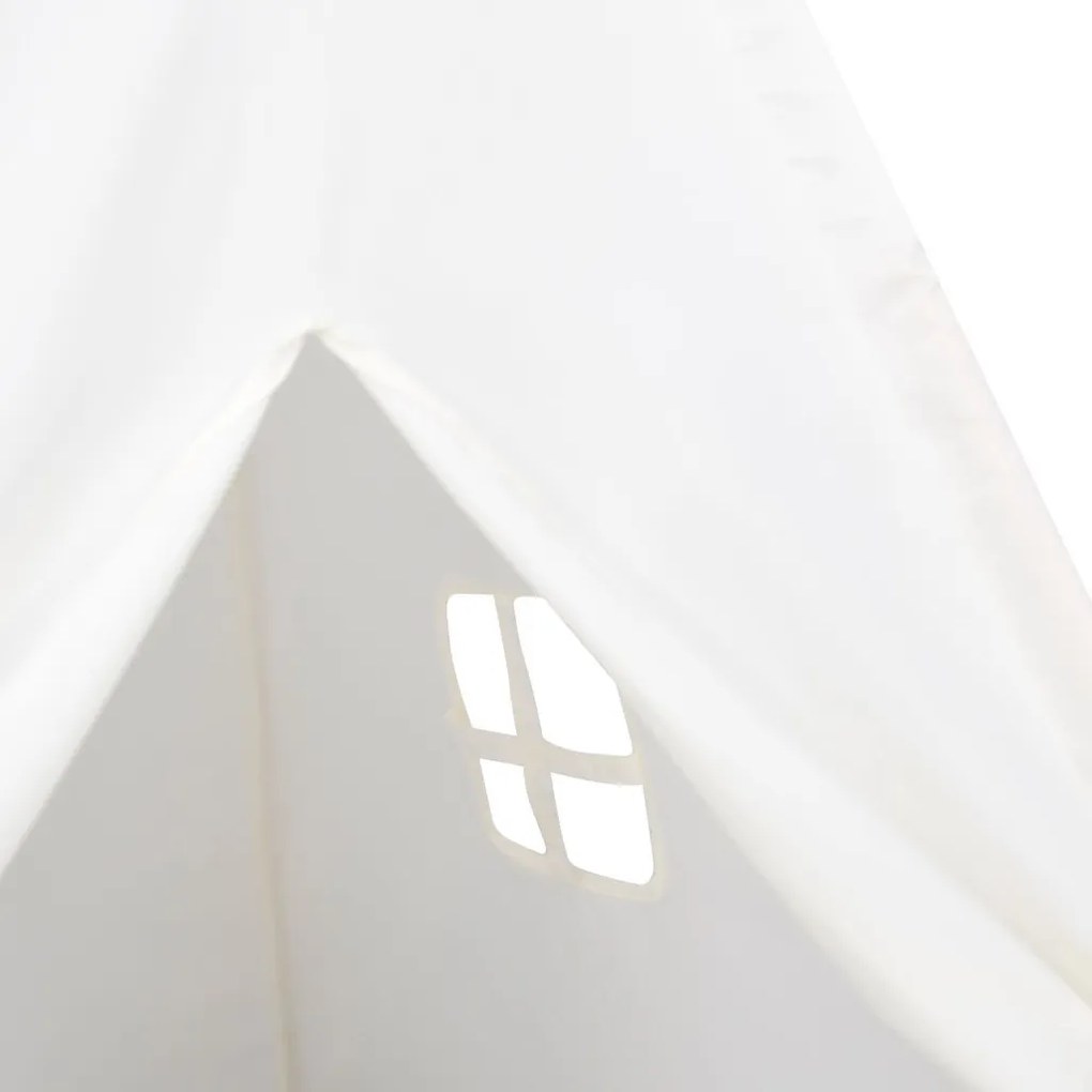 Gyermek Teepee Sátor Hordtáskával Őszibarack & Játék Labda Fehér