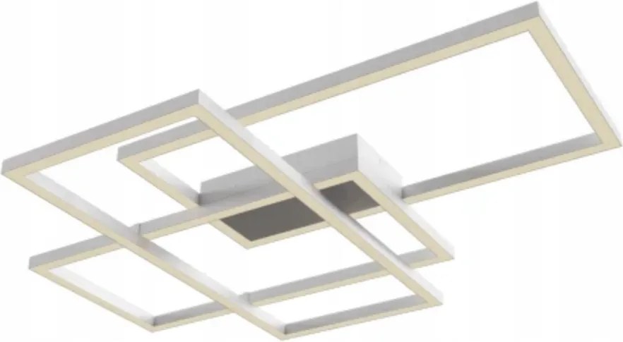 Depuley Led mennyezeti fényerőszabályozható lámpa, 4 izzó, 40W, króm keret