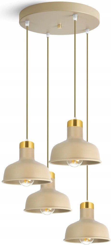 Mennyezeti lámpa függeszték csillár kasmír ekrü bézs 766-EZ4 nappali Led asztal