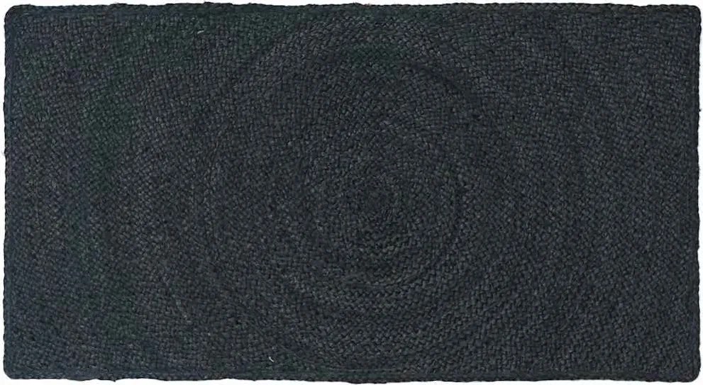 vidaXL Területszőnyegek Négyszögletes Sötétszürke 60 x 110 cm Juta