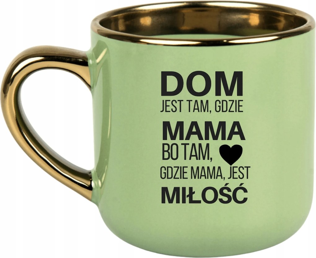 Bögre Zöld 400ml Ajándék Vicces Anyák Napja Otthon Ahol Anya